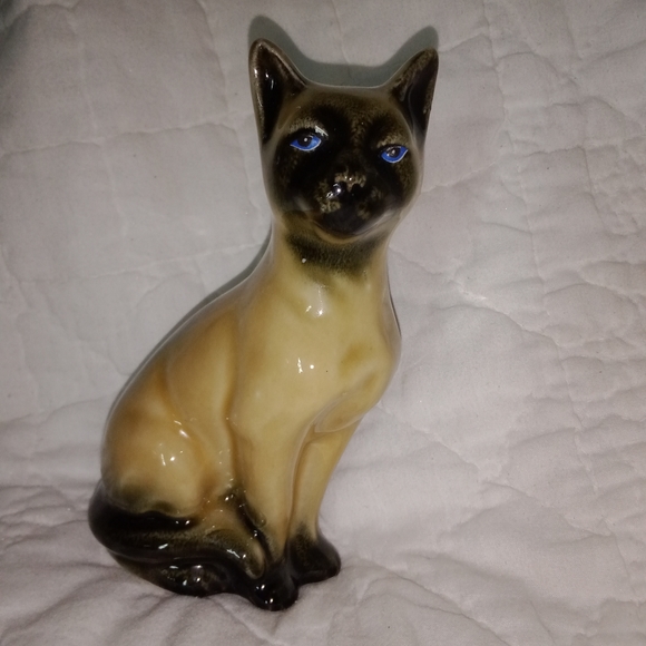 Mid Century Modern Kitty Cat Figurine 6 3/4" Tall Made In Brazil - Picture 7 of 9